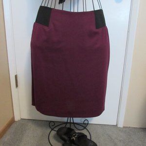Plum Pencil Skirt